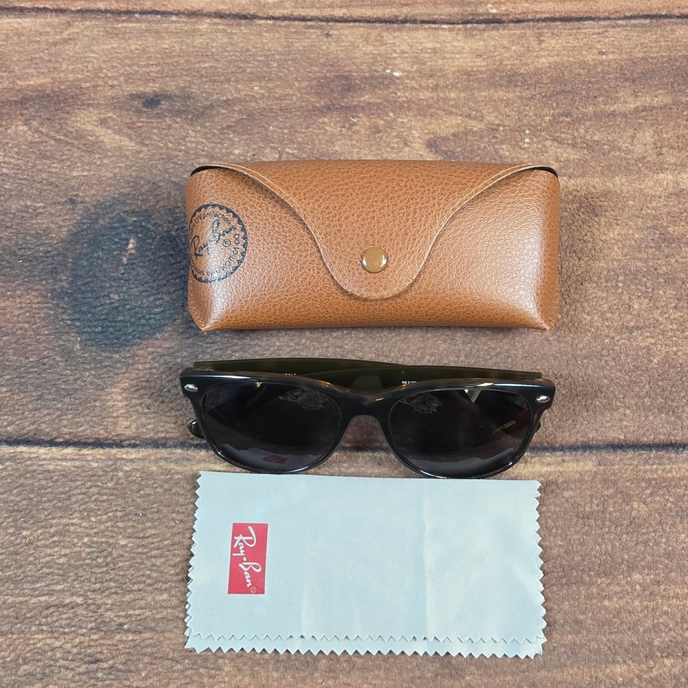 Ray-Ban New Wayfarer Sunglasses Men 55mm Tortoise RB2132 902 Italian FRAMES ONLY